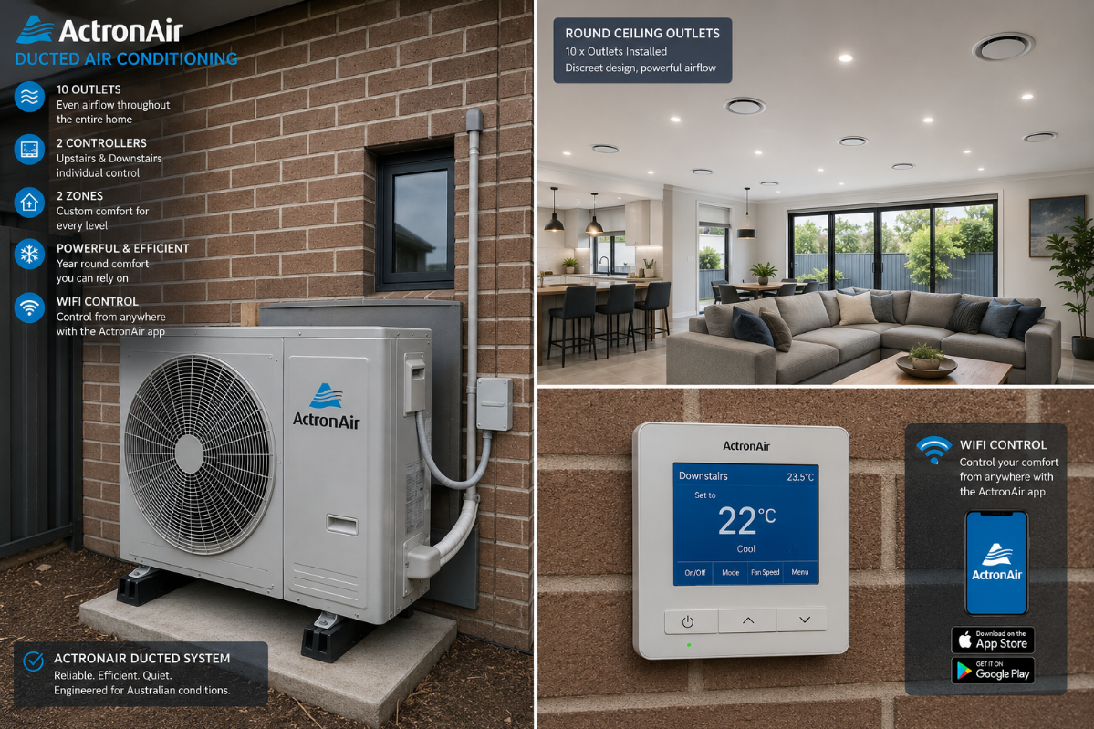 DUCTED SYSTEM INSTALLATION AT
LEPPINGTON NSW